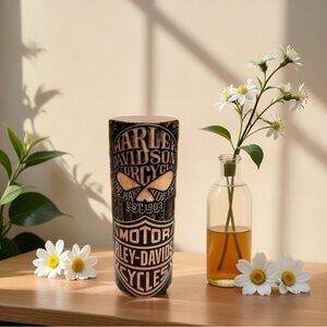 Harley-Davidson Black and Tan Tumbler Travel Cup